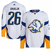 Men's Buffalo Sabres #26 Rasmus Dahlin White 2022-23 Reverse Retro Stitched Jersey Dzhi,baseball caps,new era cap wholesale,wholesale hats